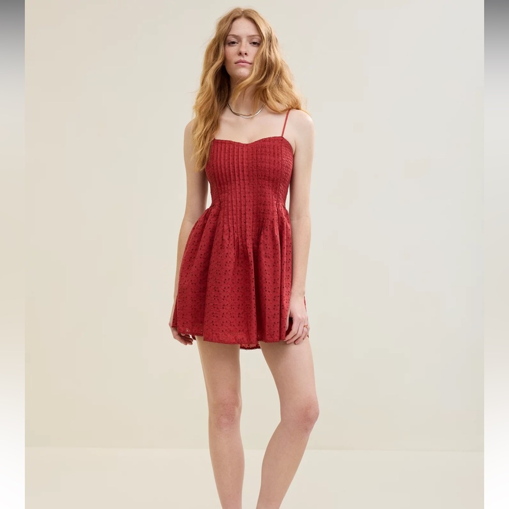 Aerie Eyelet Mini Dress
